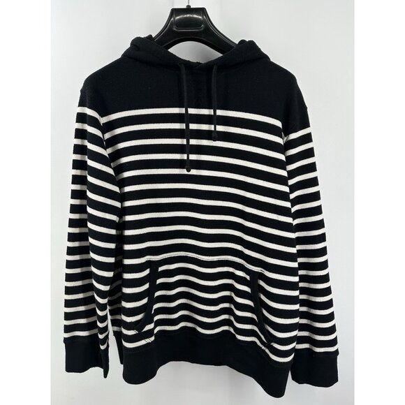 Polo Ralph Lauren Other - Vintage Polo Ralph Lauren B&W Striped Hoodie Size XL Slim Fit (X7)
